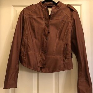 Anthropologie Vegan leather bomber